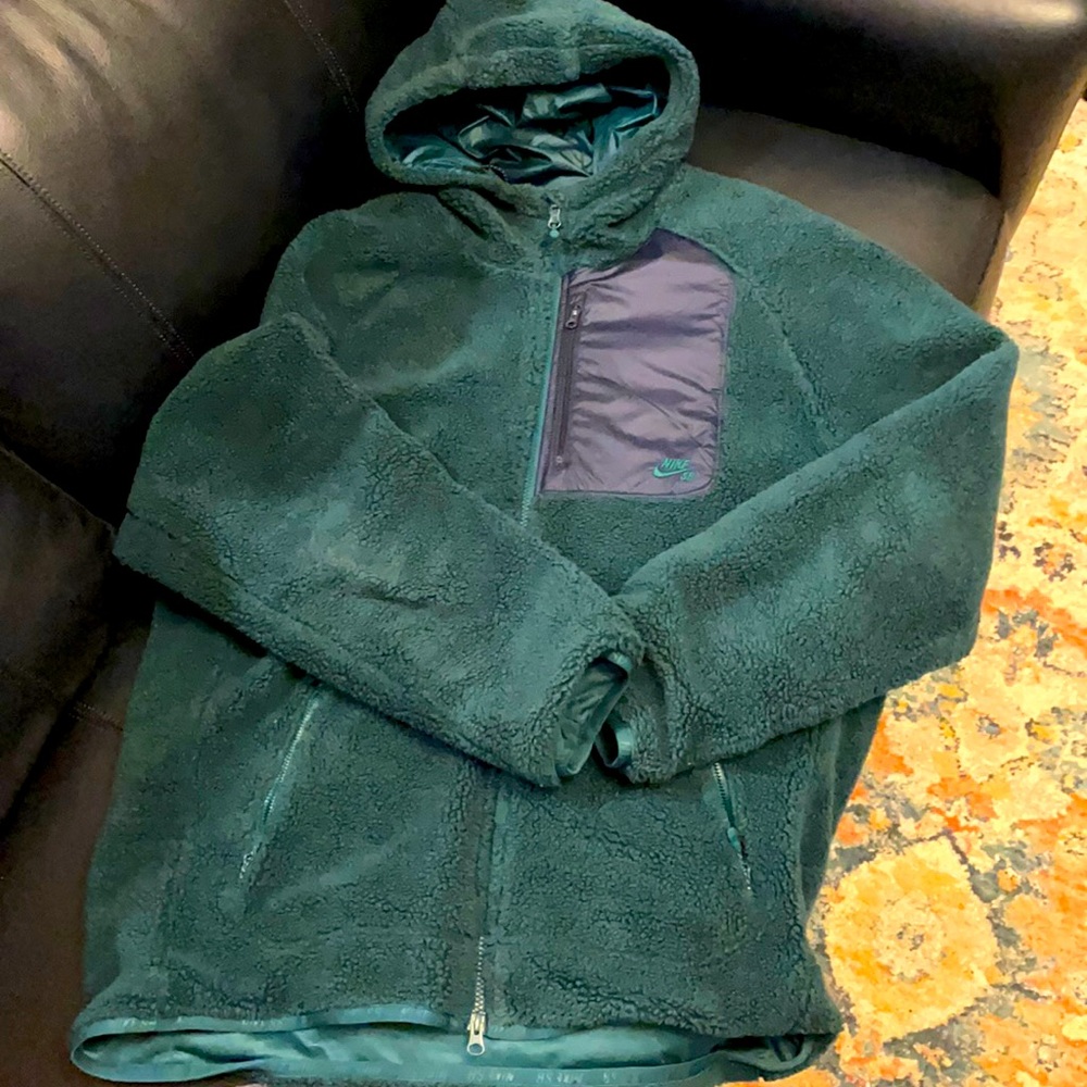Nike SB fuzzy Marine Green jacket XL